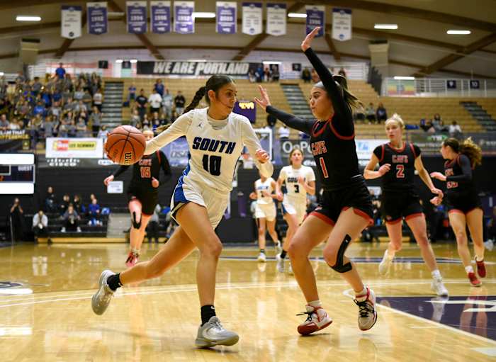 South Medford Clackamas 6A Oregon girls basketball final Taylor Balkom 15